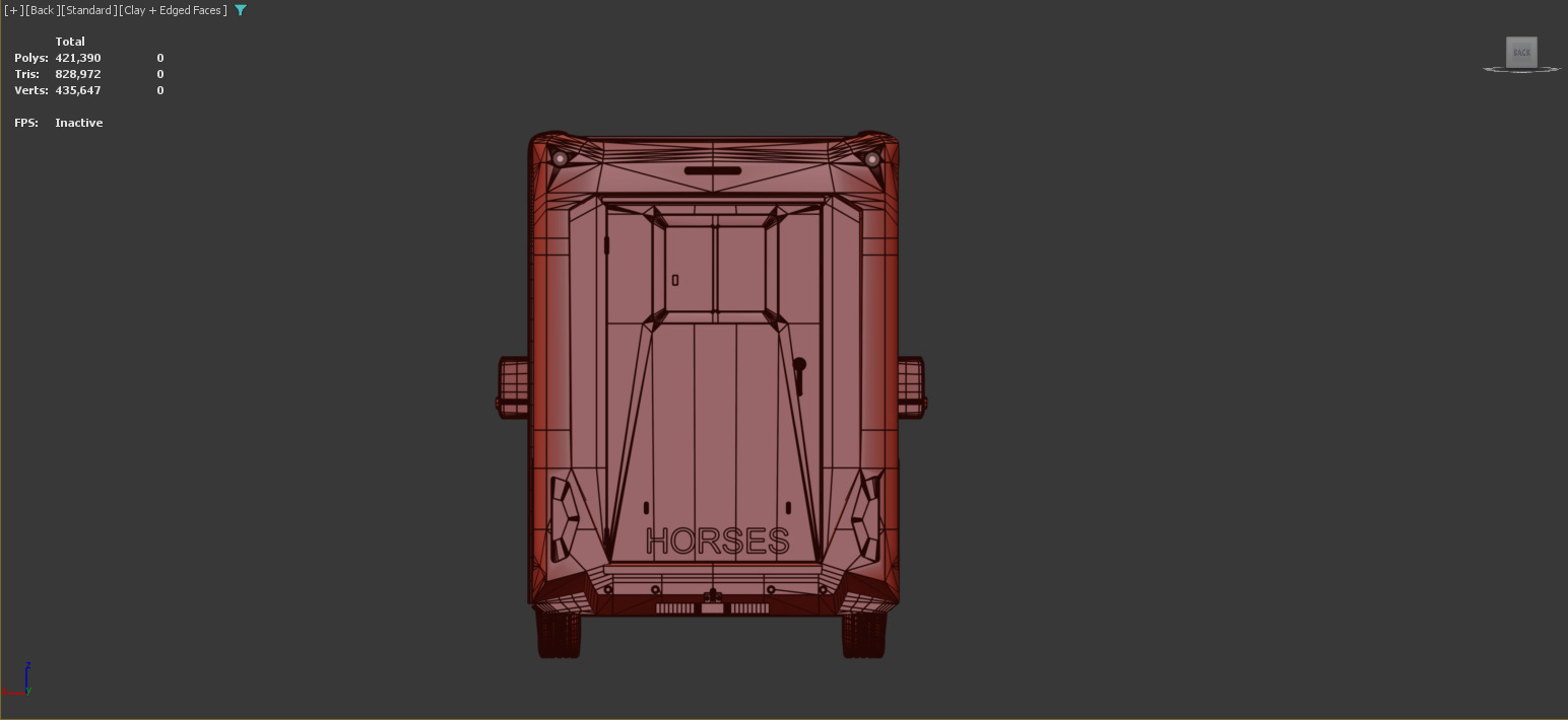 STX 2 Horse Renault Master Van 2025 Interior 3ds max sketchup 3D model_15