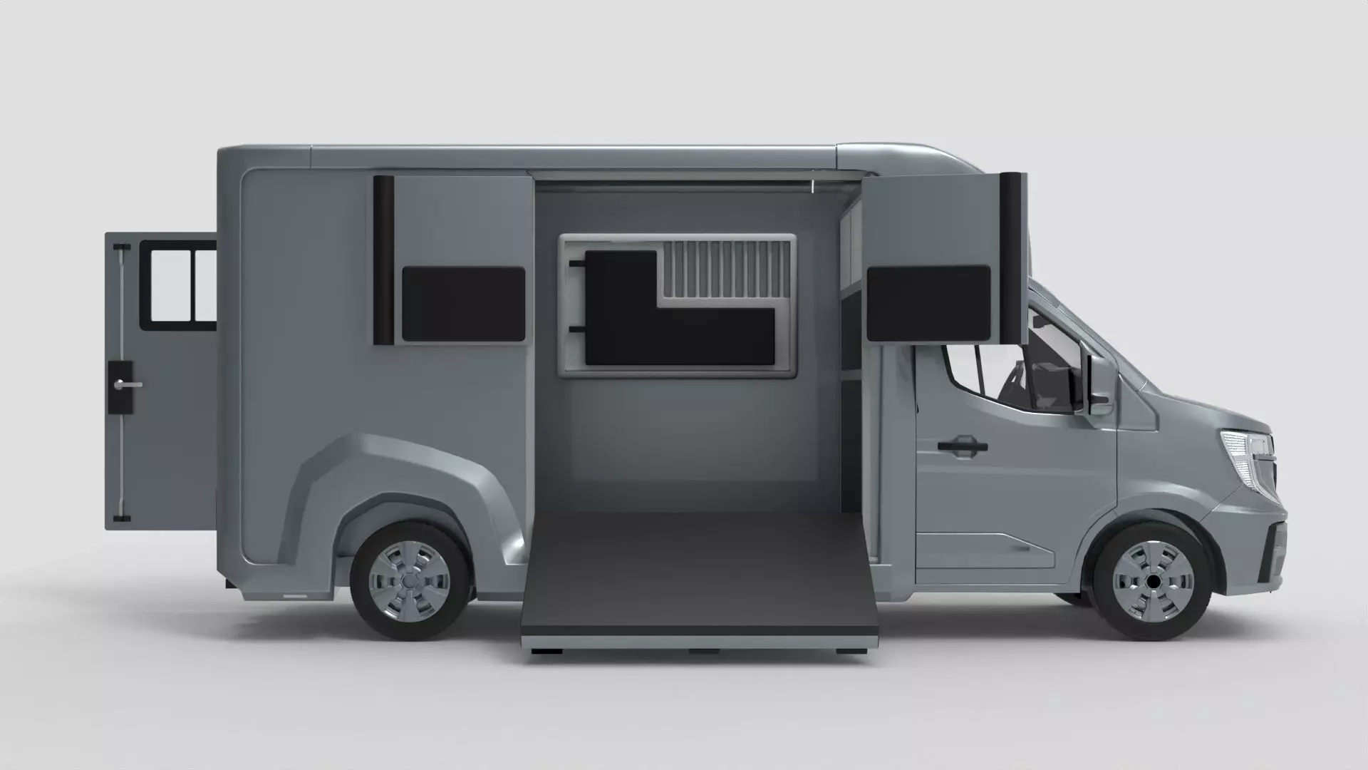 STX 2 Horse Renault Master Van 2025 Interior 3ds max sketchup 3D model_0