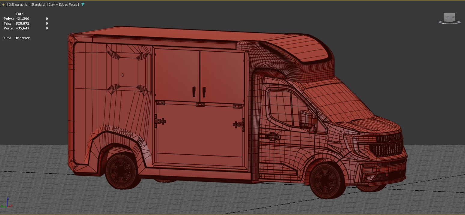 STX 2 Horse Renault Master Van 2025 Interior 3ds max sketchup 3D model_17