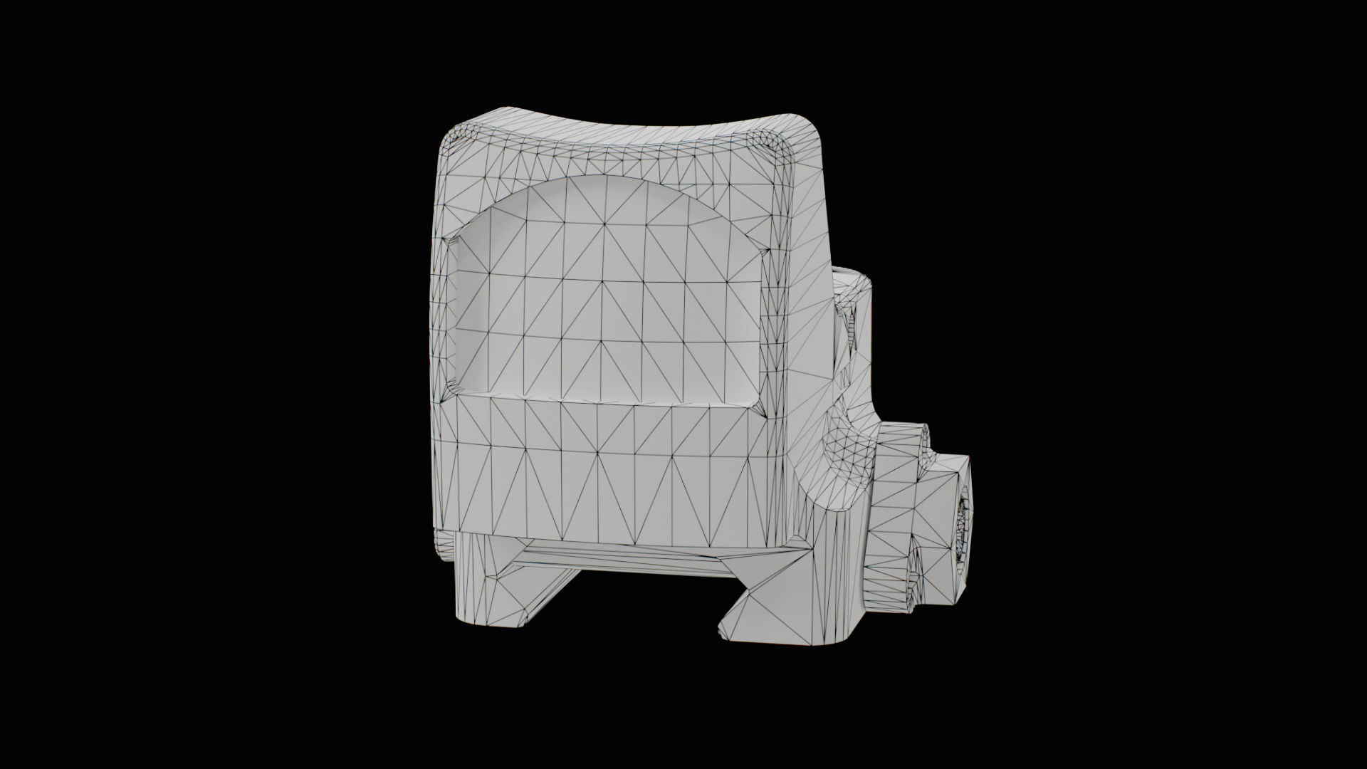 Trijicon RMR Automatic LED and 45 Degree Mount Low-poly 3D model_13