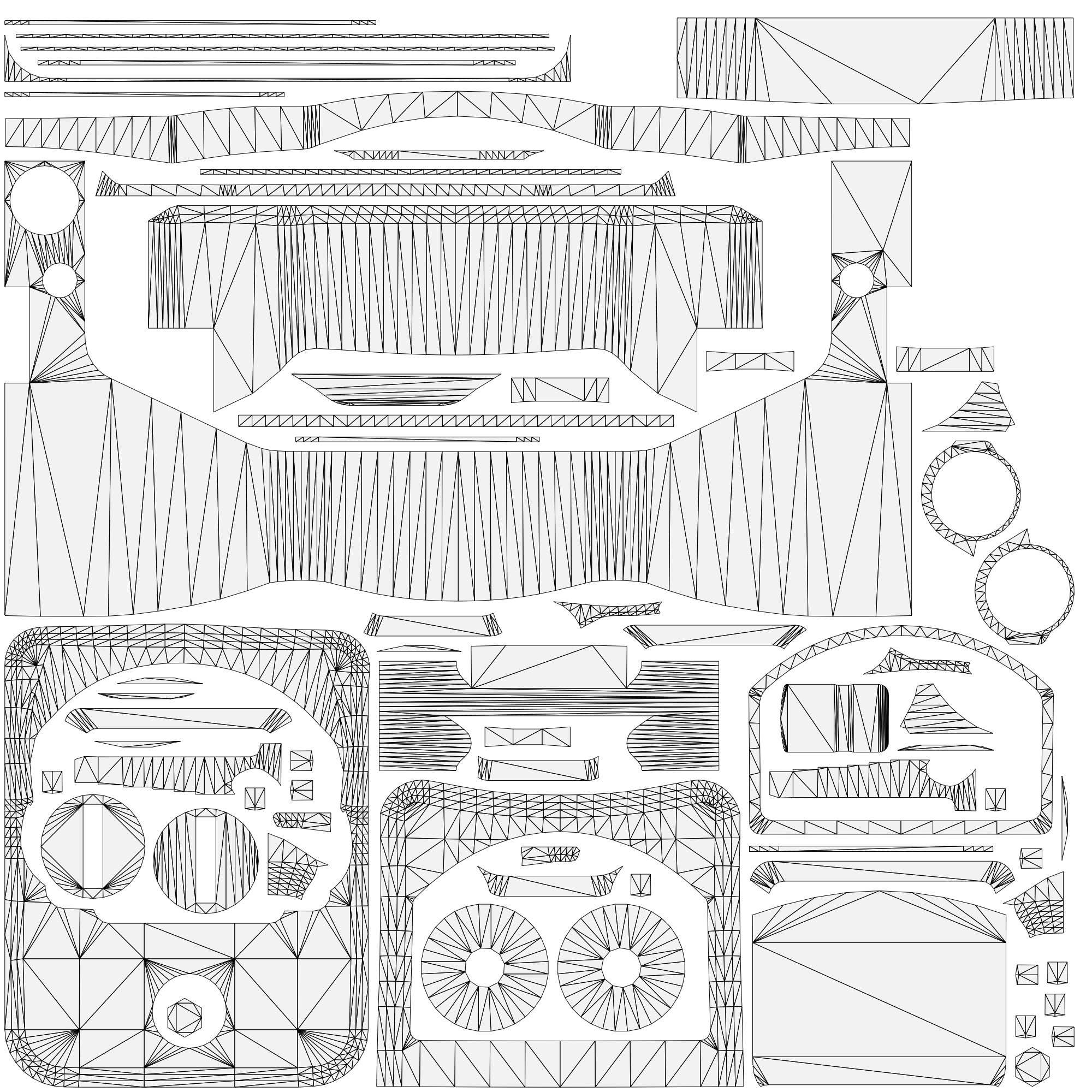 Trijicon RMR Automatic LED and 45 Degree Mount Low-poly 3D model_18