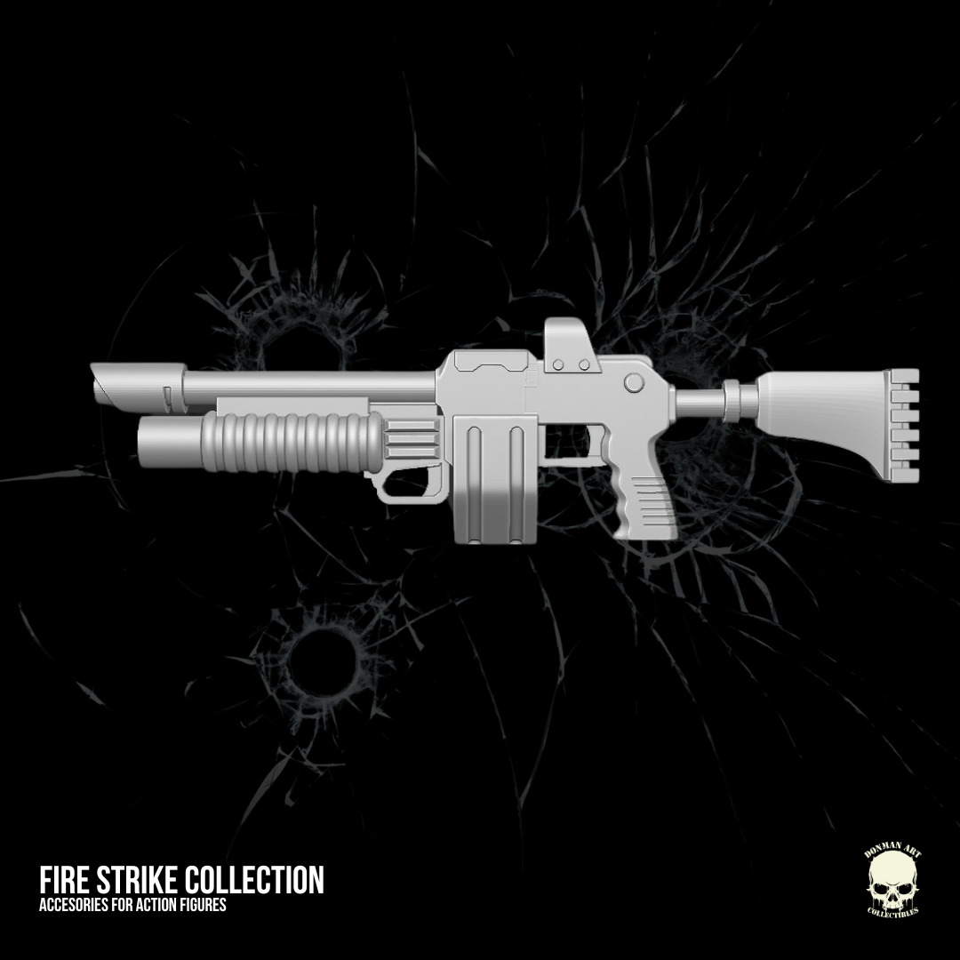 Fire Strike Collection STL Files For Action Figures 3D print model_16