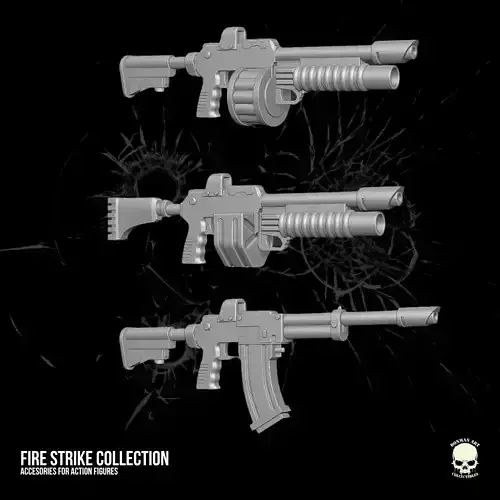 Fire Strike Collection STL Files For Action Figures