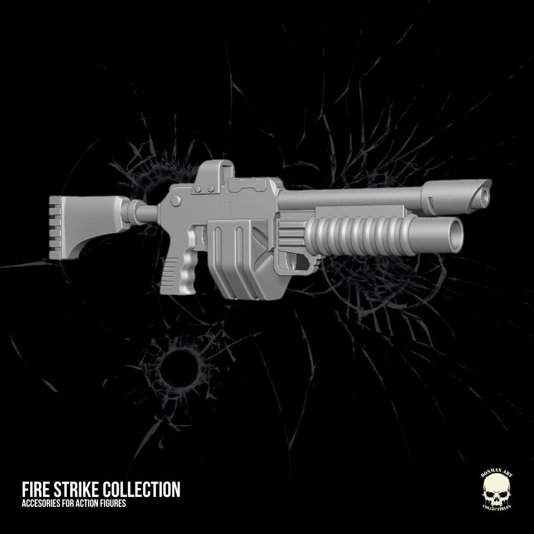 Fire Strike Collection STL Files For Action Figures 3D print model_3