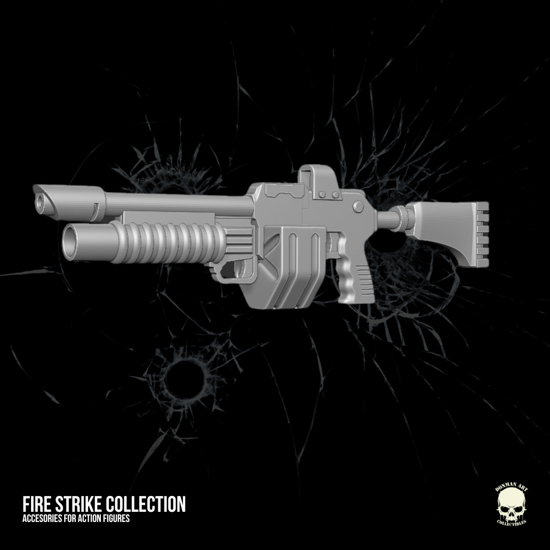 Fire Strike Collection STL Files For Action Figures 3D print model_13