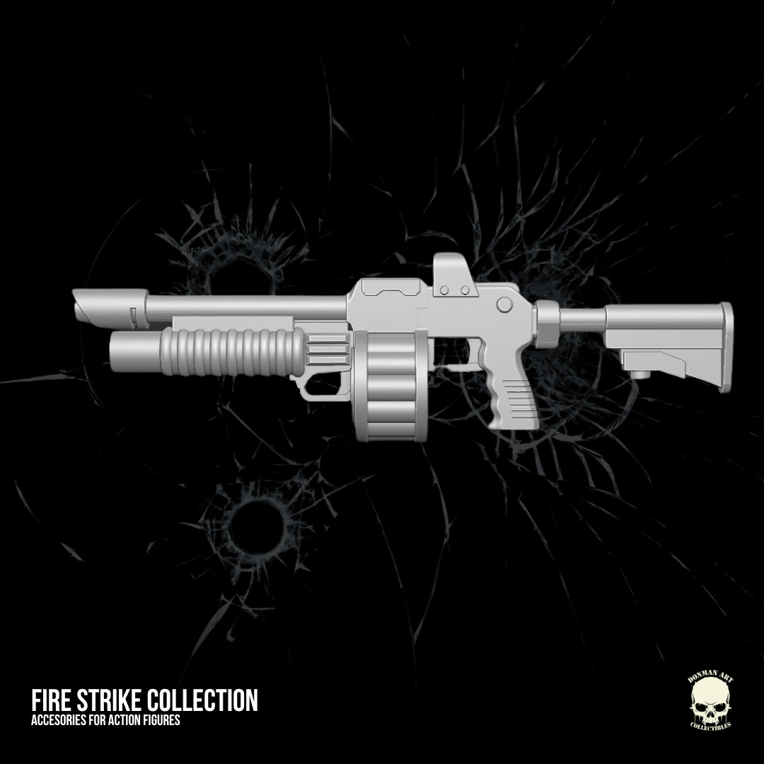Fire Strike Collection STL Files For Action Figures 3D print model_15