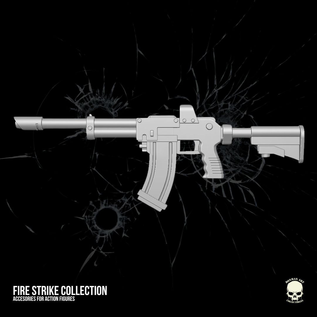 Fire Strike Collection STL Files For Action Figures 3D print model_14