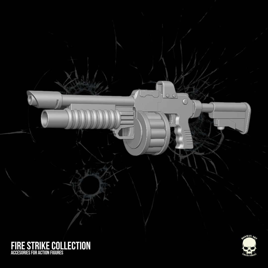 Fire Strike Collection STL Files For Action Figures 3D print model_12