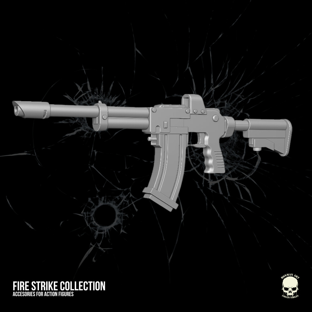 Fire Strike Collection STL Files For Action Figures 3D print model_26
