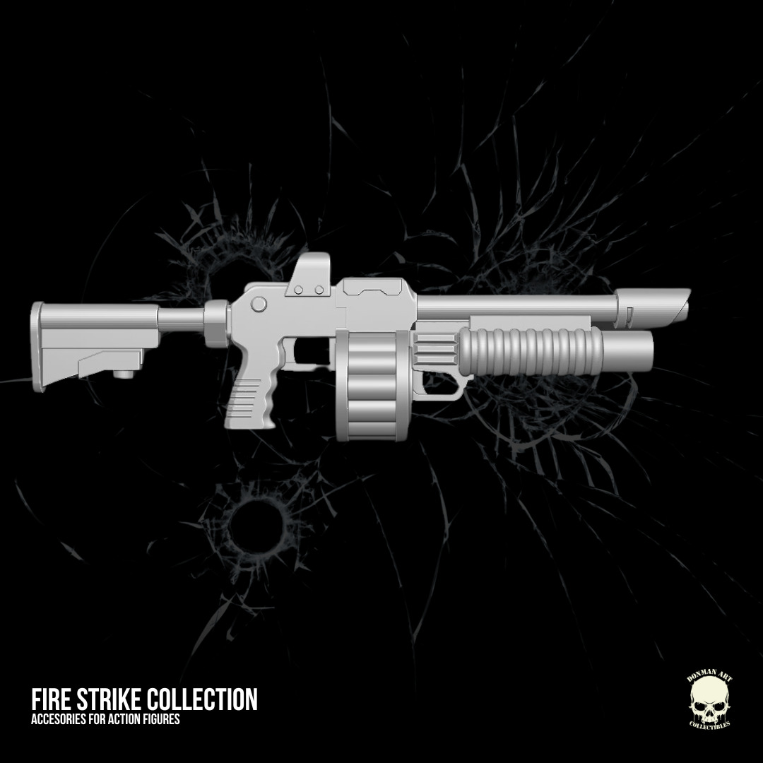 Fire Strike Collection STL Files For Action Figures 3D print model_6