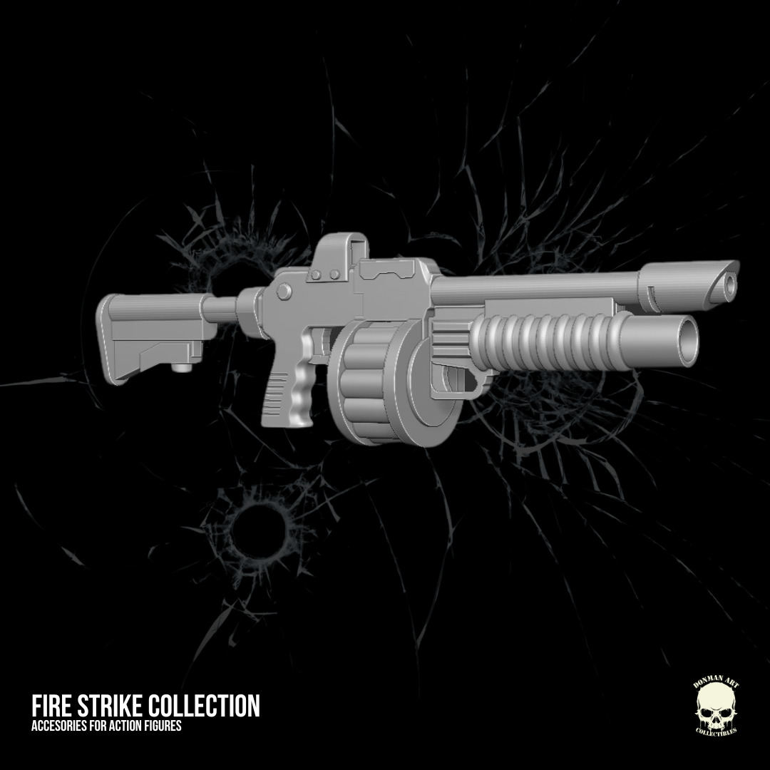 Fire Strike Collection STL Files For Action Figures 3D print model_2