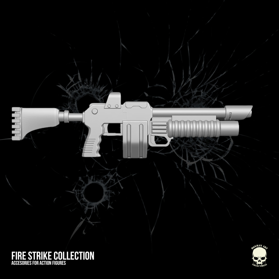 Fire Strike Collection STL Files For Action Figures 3D print model_7