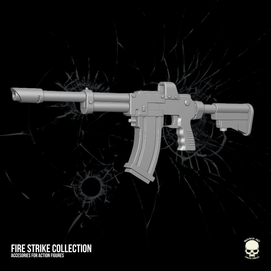 Fire Strike Collection STL Files For Action Figures 3D print model_11