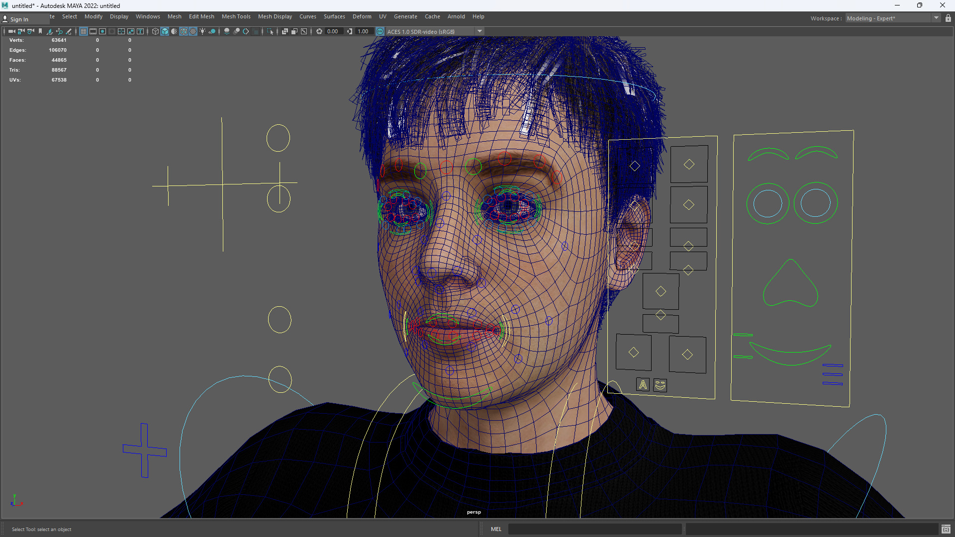 Realistic Modern Young Man with Black Sweater Low-poly 3D model_18