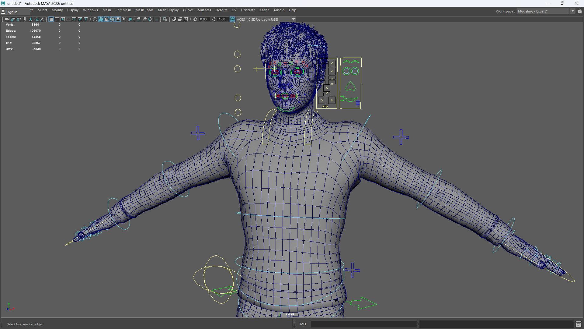 Realistic Modern Young Man with Black Sweater Low-poly 3D model_17