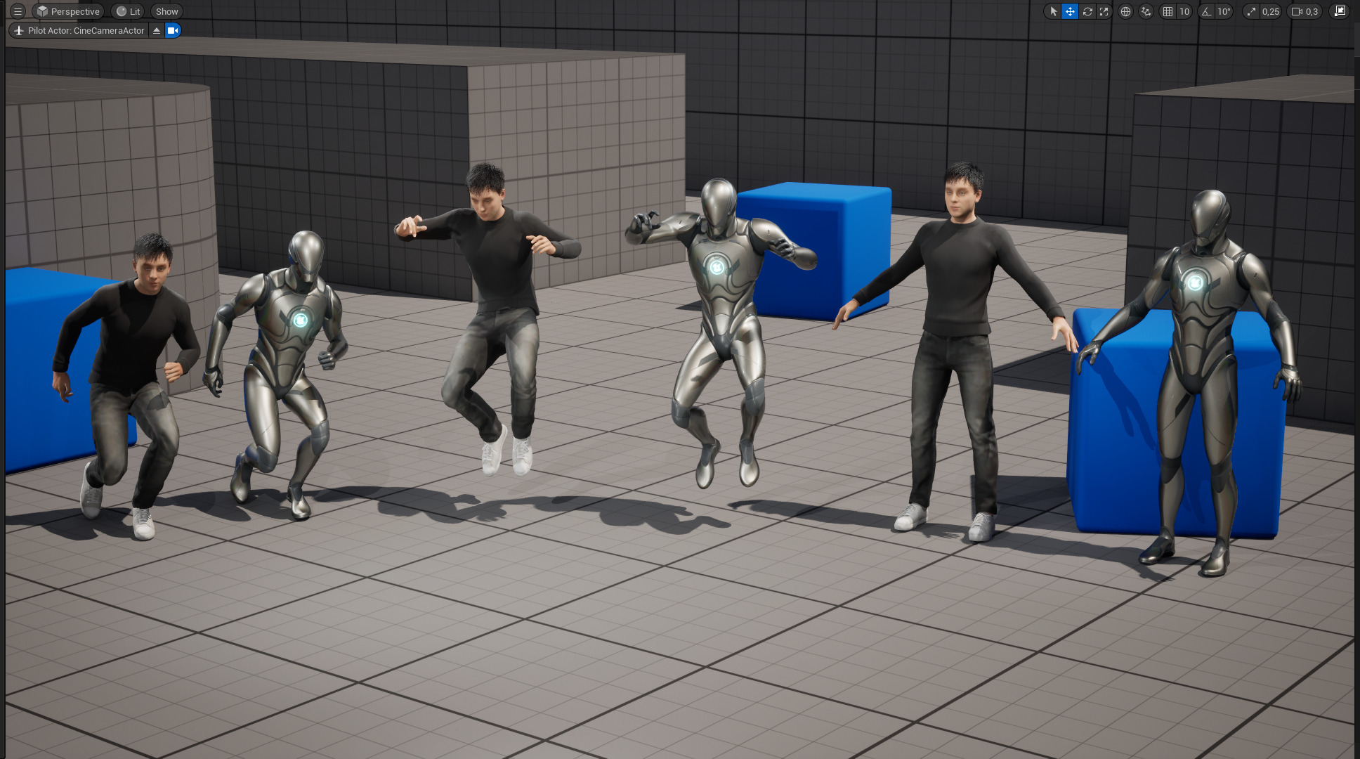 Realistic Modern Young Man with Black Sweater Low-poly 3D model_20