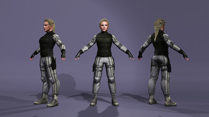 The New Avengers Yelena Belova marvel Florence Pugh 3D model