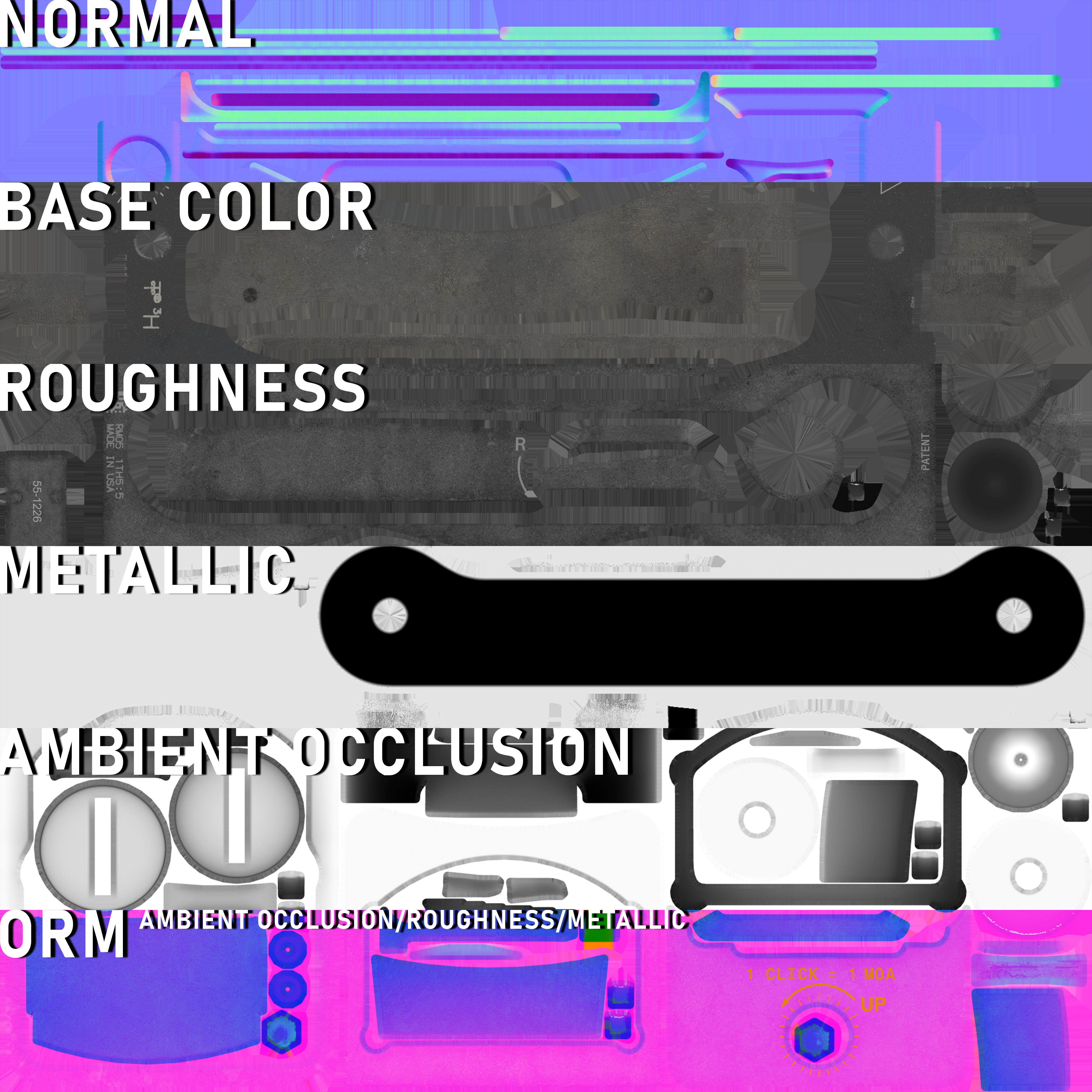 Trijicon RMR Dual Illuminated and 45 Degree Mount Low-poly 3D model_18