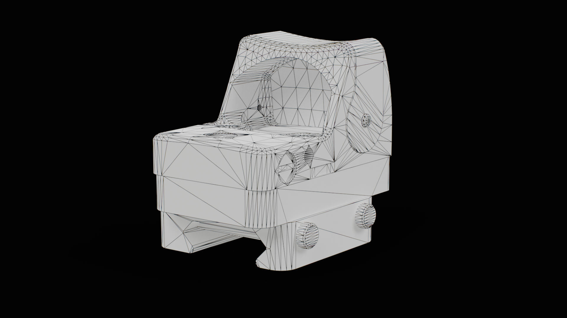 Trijicon RMR Dual Illuminated and 45 Degree Mount Low-poly 3D model_15