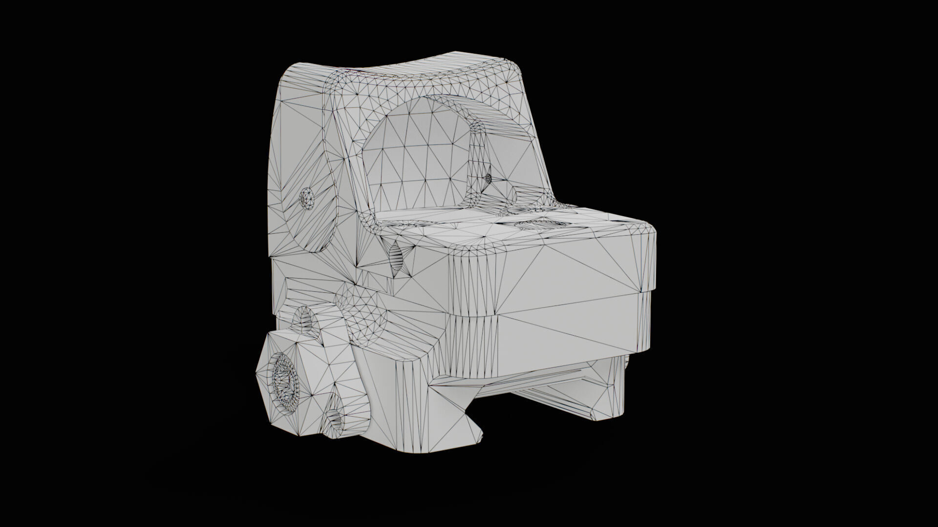 Trijicon RMR Dual Illuminated and 45 Degree Mount Low-poly 3D model_16