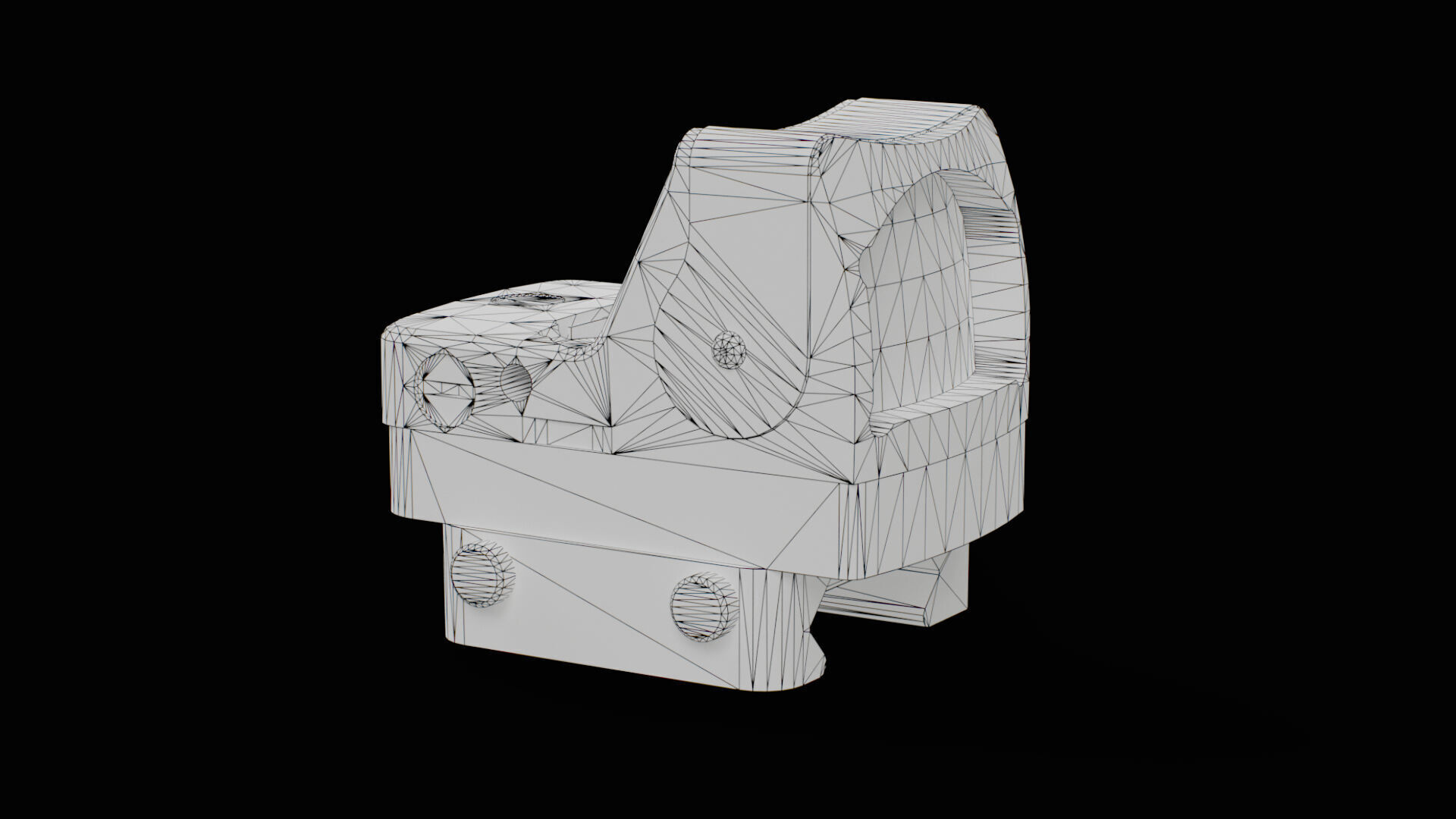 Trijicon RMR Dual Illuminated and 45 Degree Mount Low-poly 3D model_14