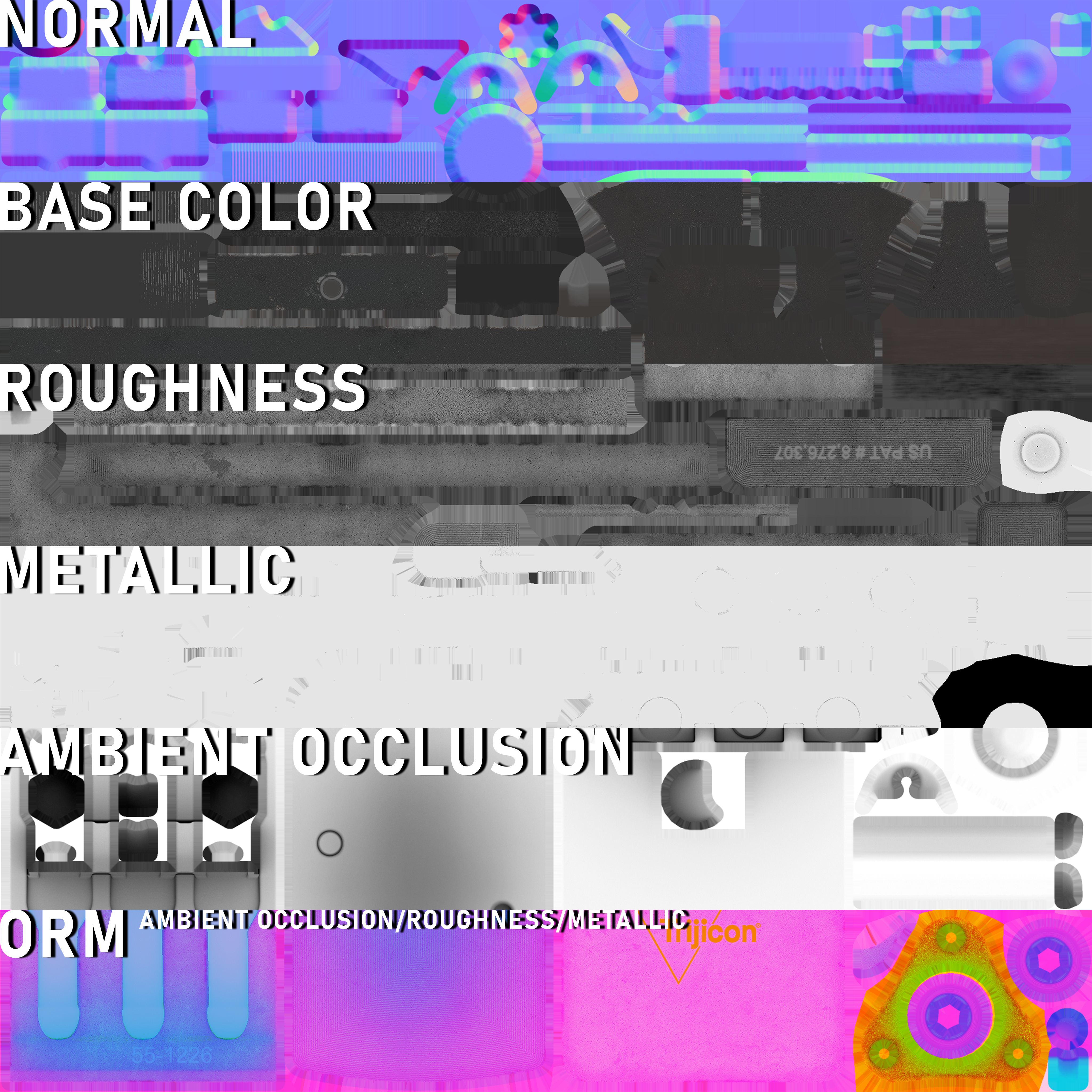 Trijicon RMR Dual Illuminated and 45 Degree Mount Low-poly 3D model_24