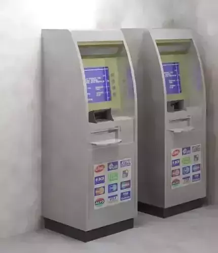 ATM Machine Revit Family 3D model