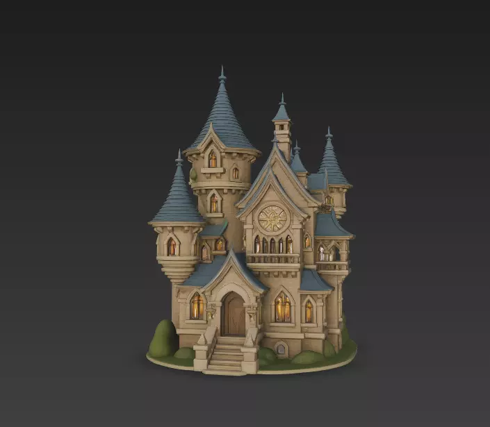 Enchanted Fantasy Mansion 3D print model