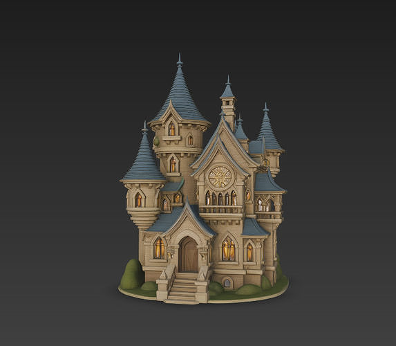 Enchanted Fantasy Mansion 3D print model