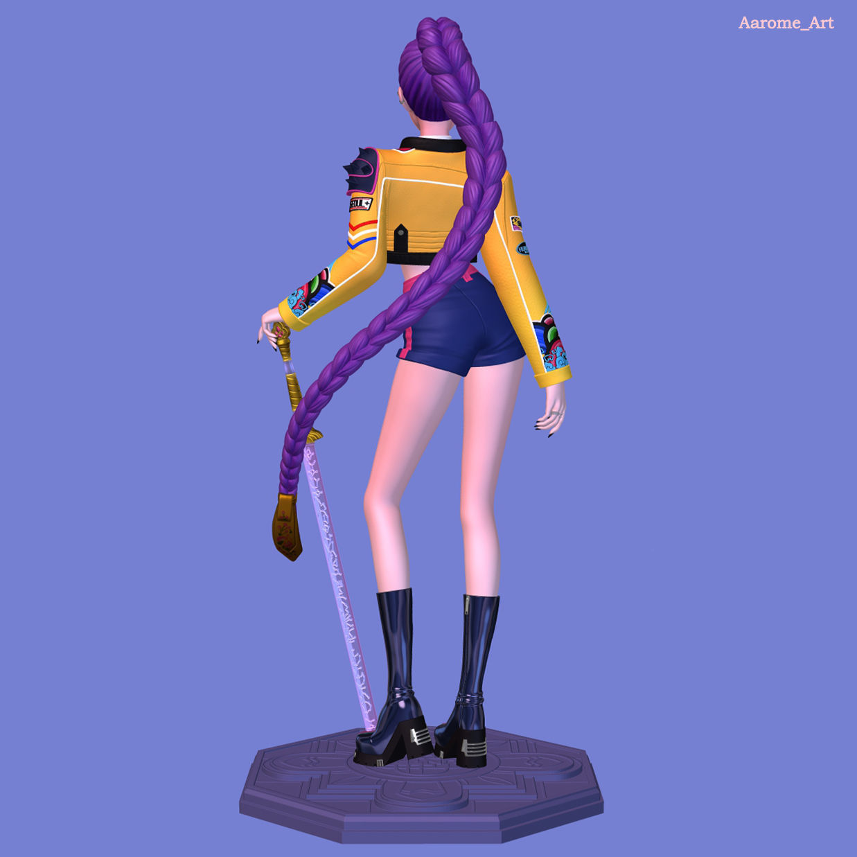 Rumi KPop Demon Hunters 3D print model_8