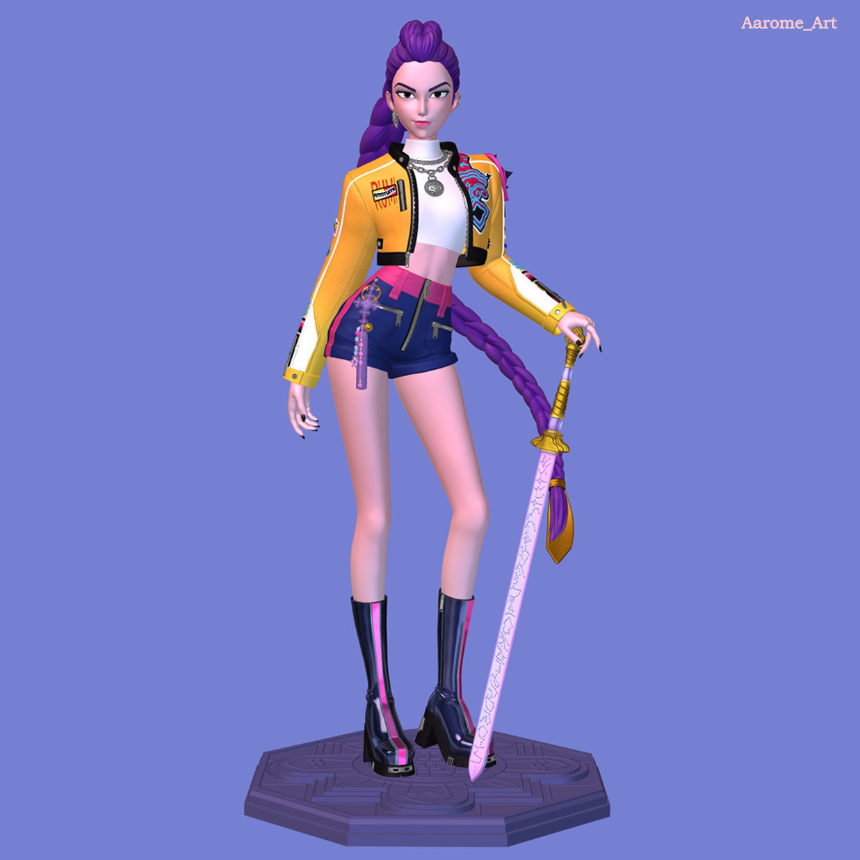 Rumi KPop Demon Hunters 3D print model_4
