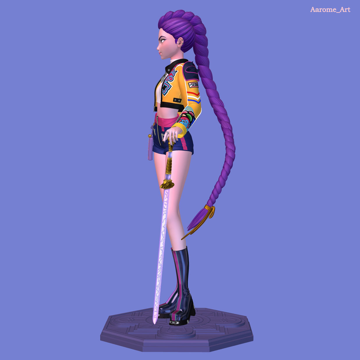 Rumi KPop Demon Hunters 3D print model_6
