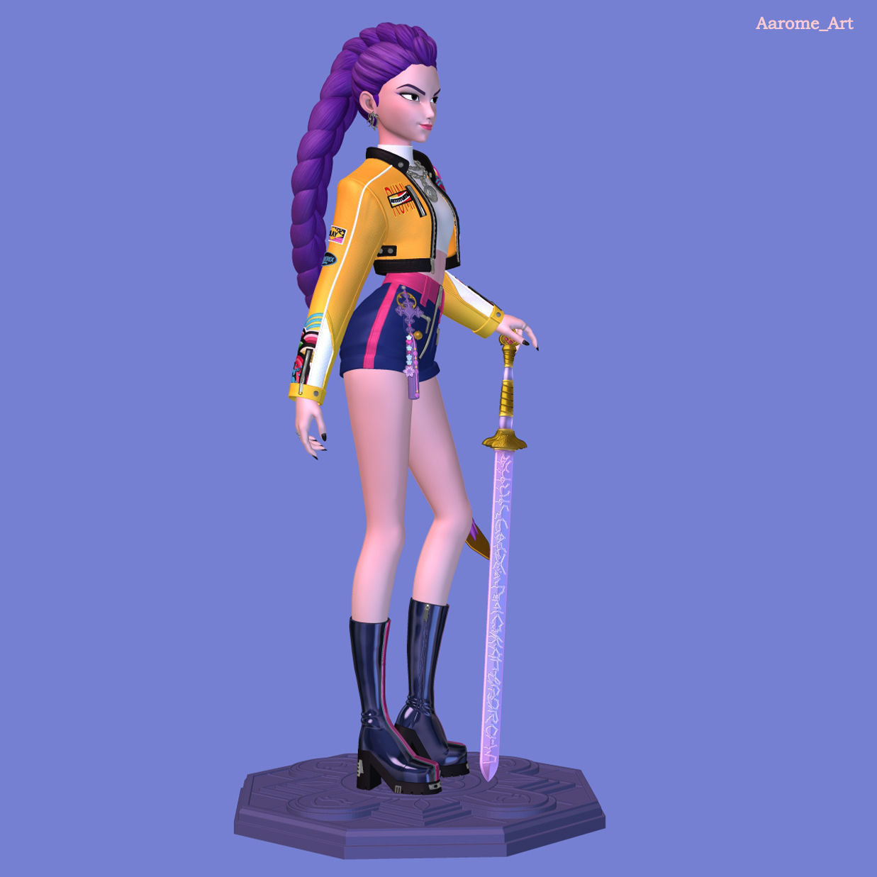 Rumi KPop Demon Hunters 3D print model_11
