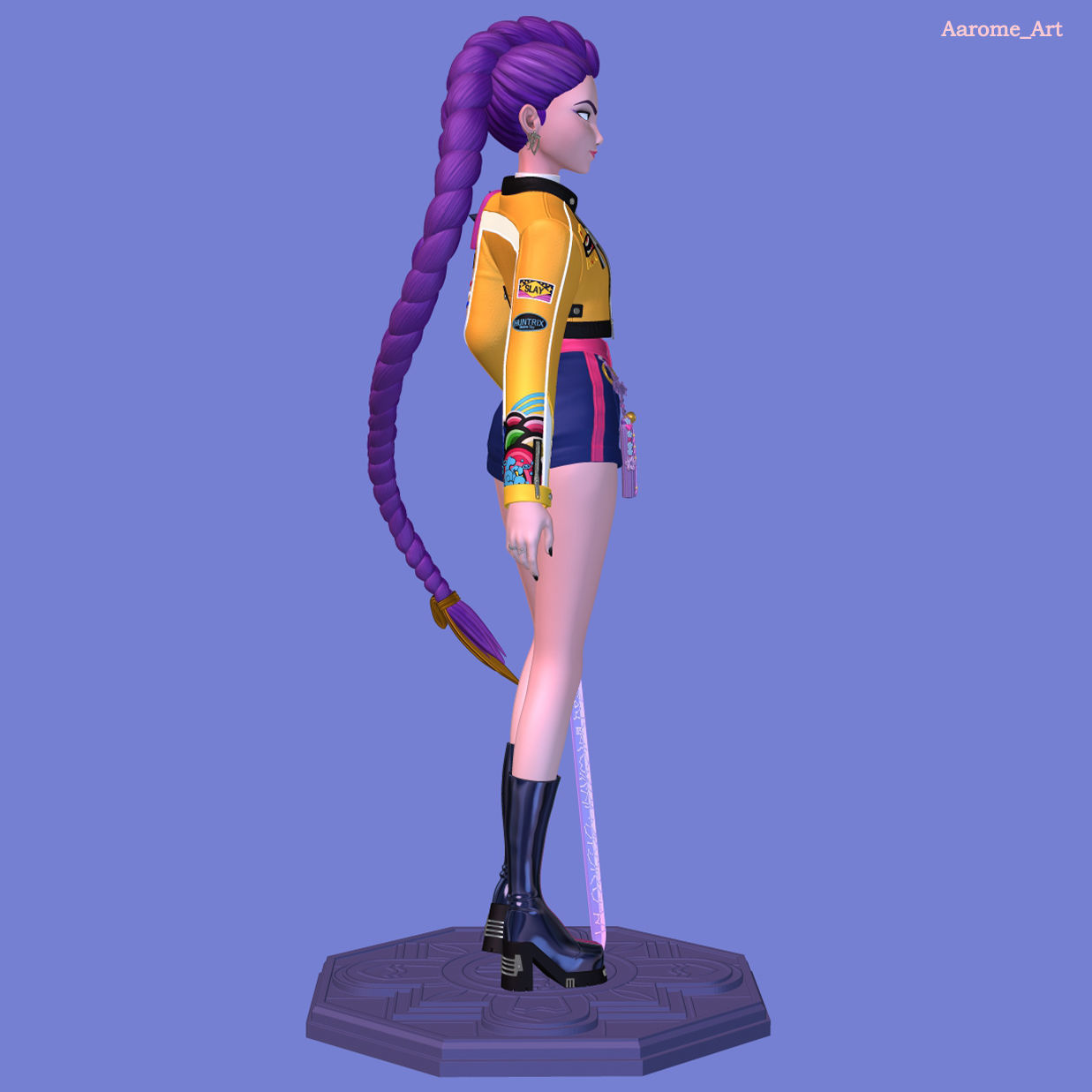 Rumi KPop Demon Hunters 3D print model_10