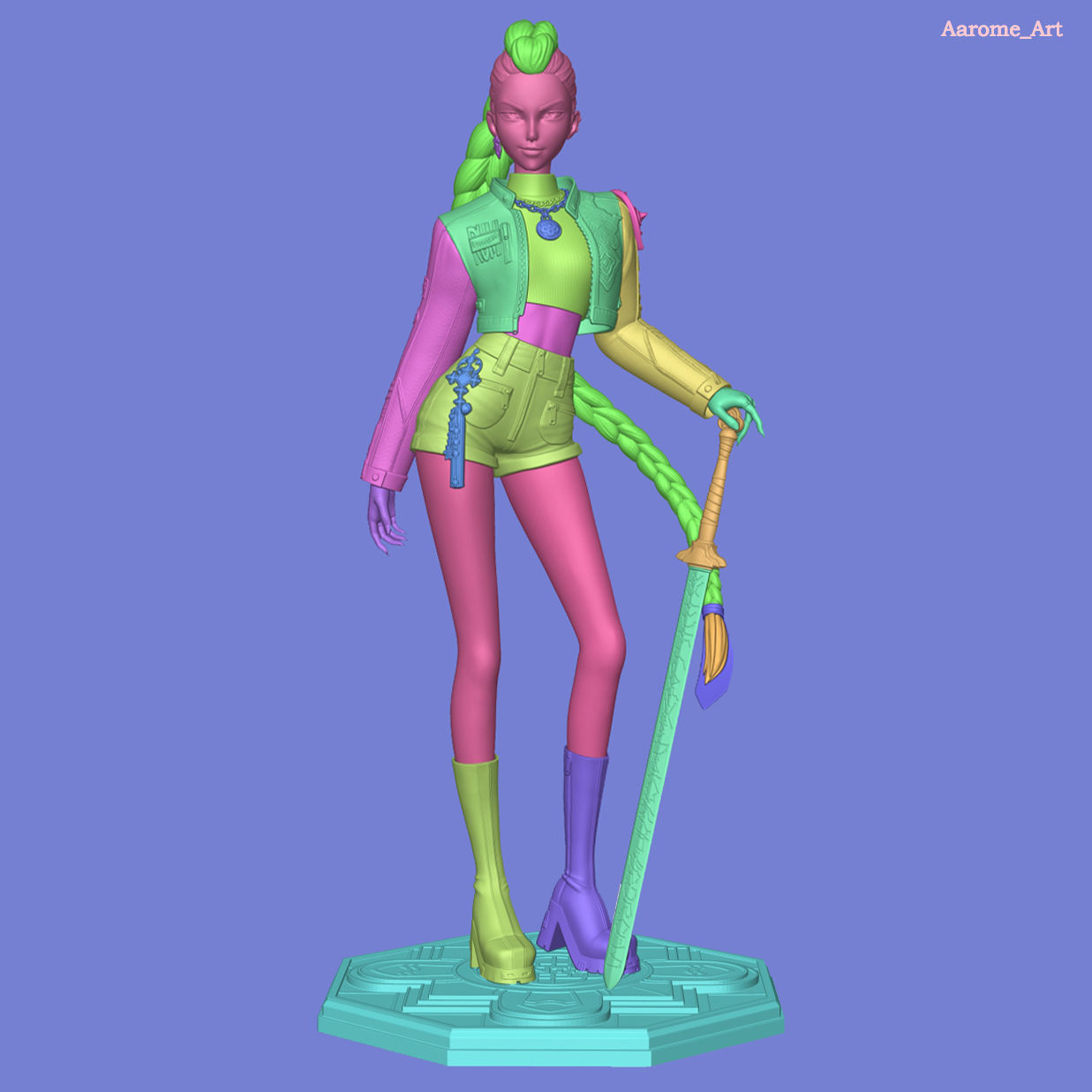 Rumi KPop Demon Hunters 3D print model_15