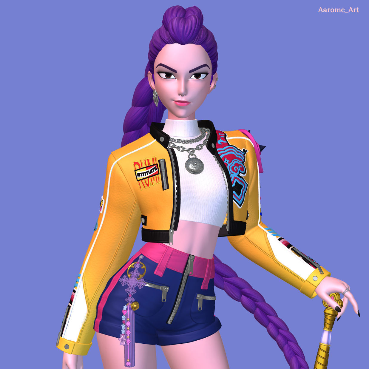 Rumi KPop Demon Hunters 3D print model_2