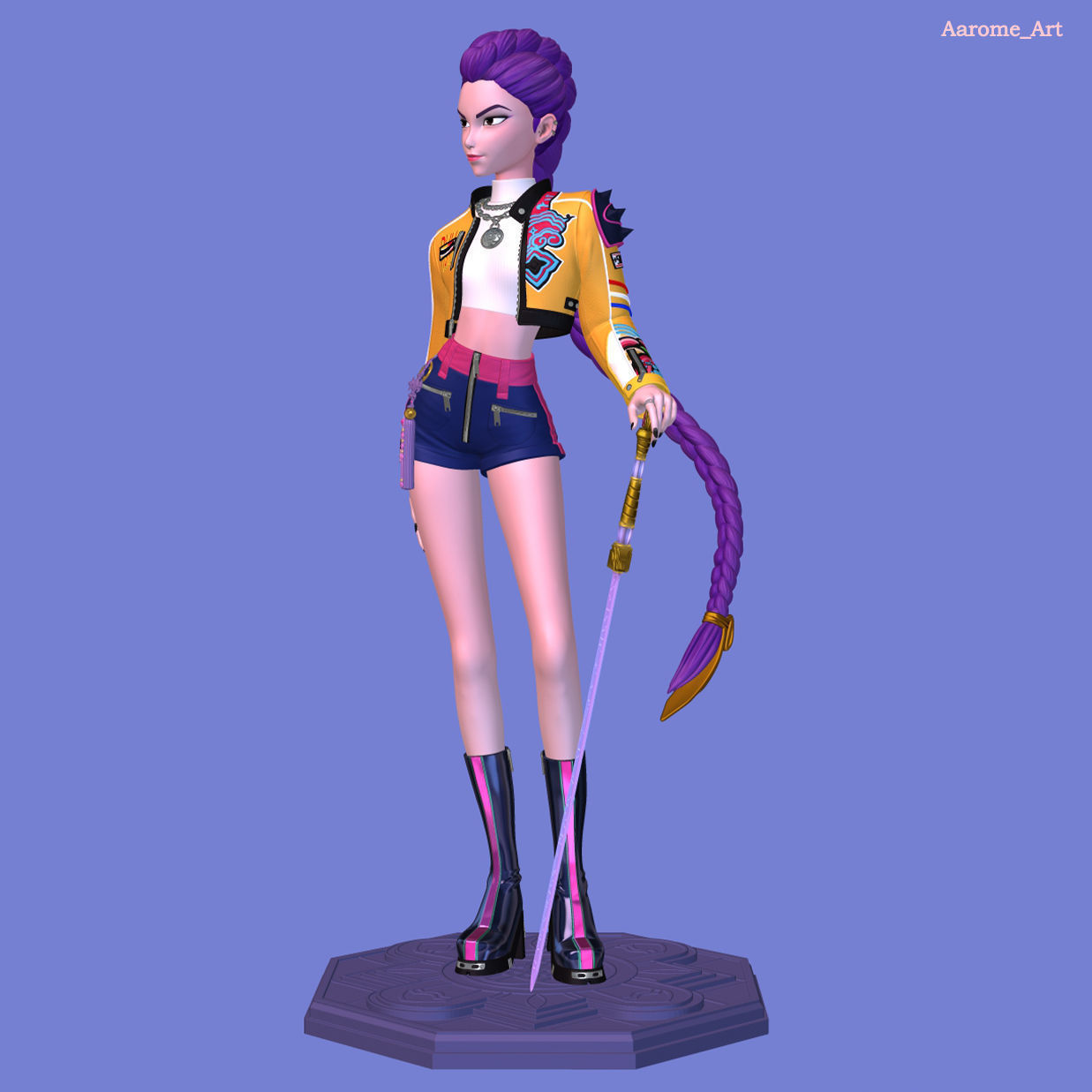 Rumi KPop Demon Hunters 3D print model_5