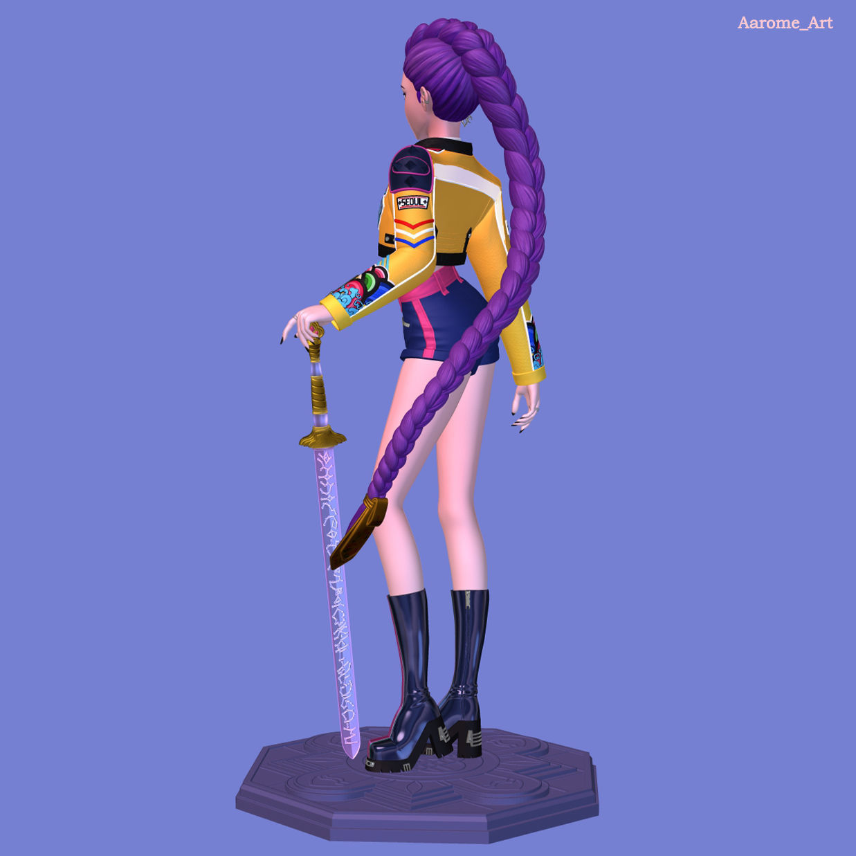 Rumi KPop Demon Hunters 3D print model_7