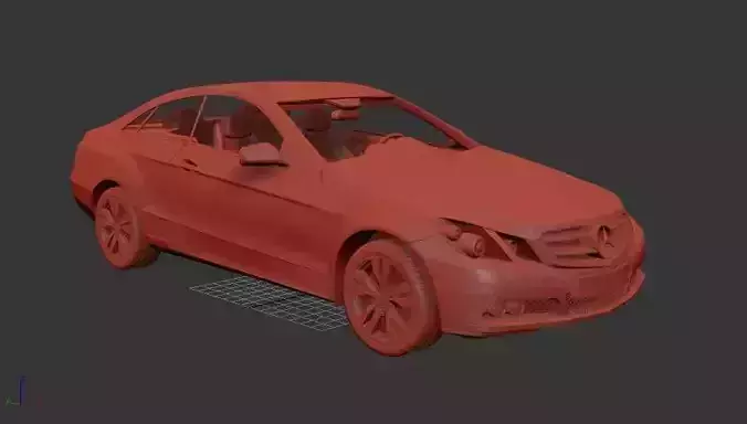 Mercedes Benz E class Coupe 2011 3D print model
