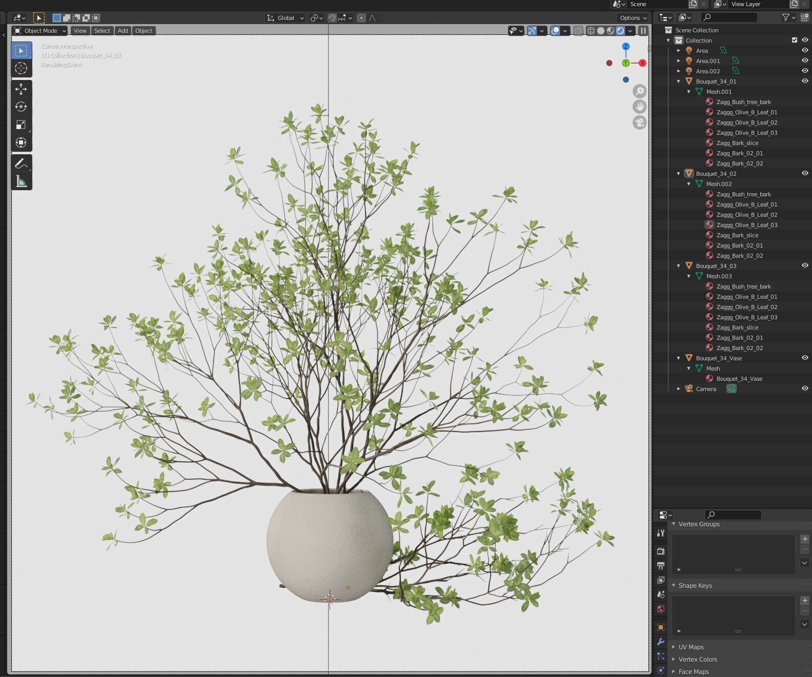 Bouquet 34 3D model_5