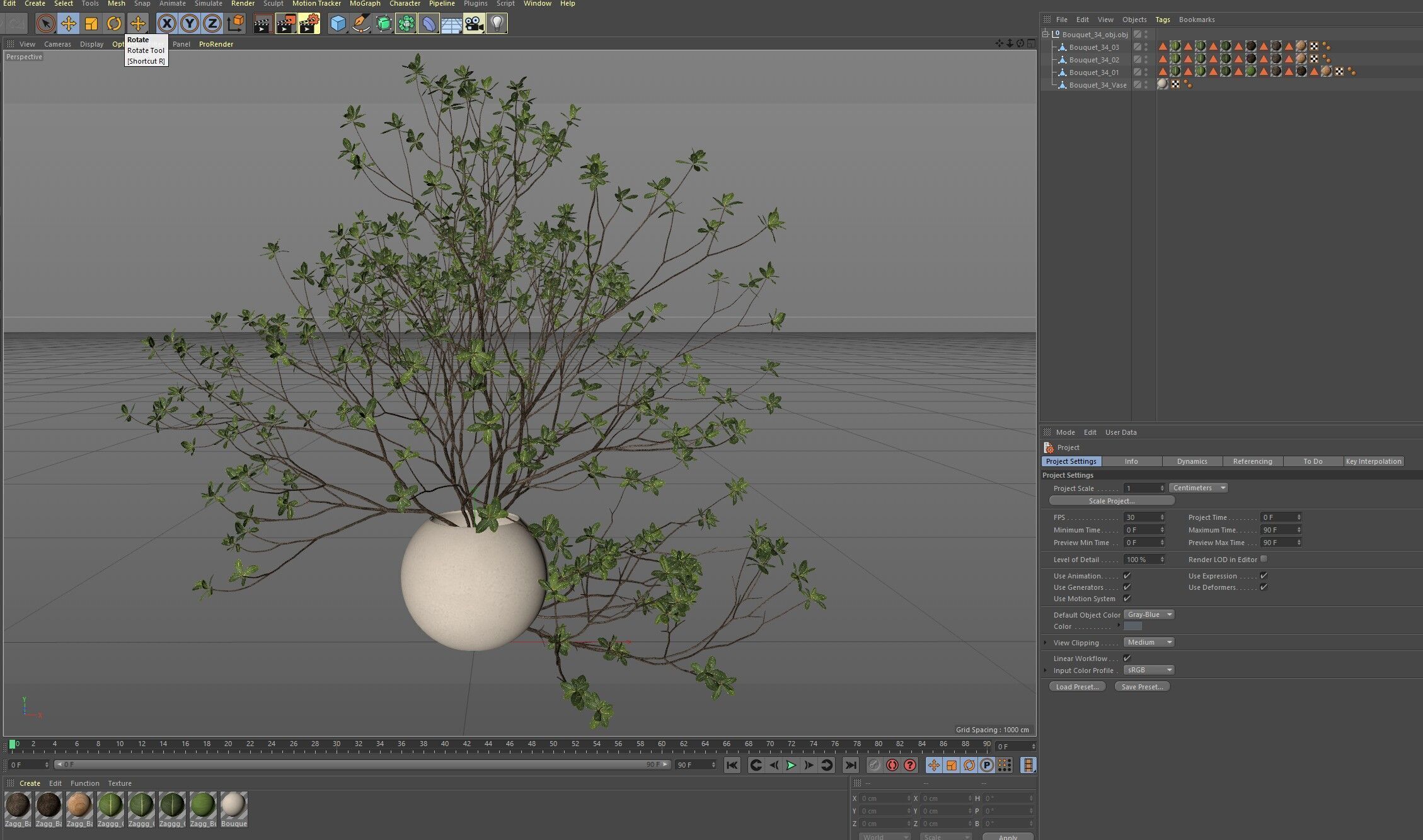 Bouquet 34 3D model_6