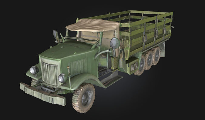 Army Supply Truck  Military Logistics Vehicle  3D model