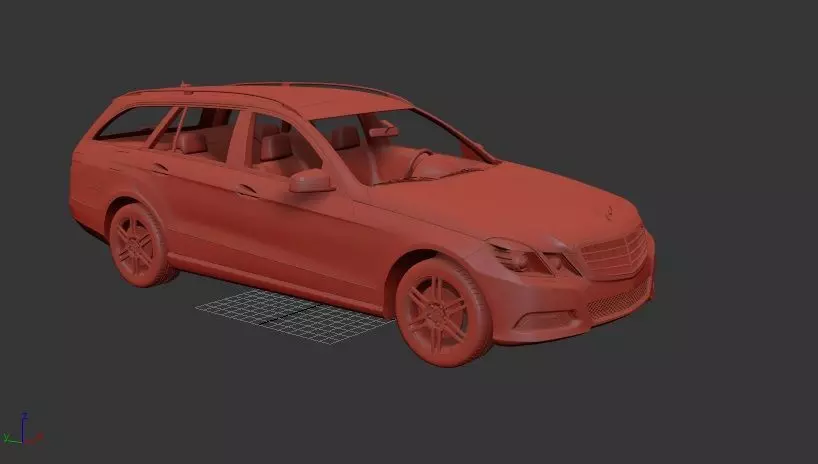 Mercedes Benz E class estate 2010 3D print model_0
