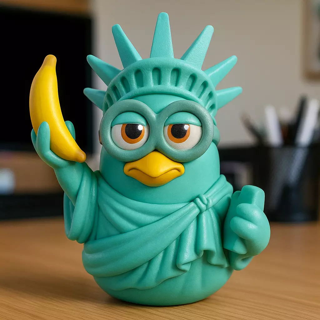Miniom Duck Statue of Liberty - 3D print 3D print model