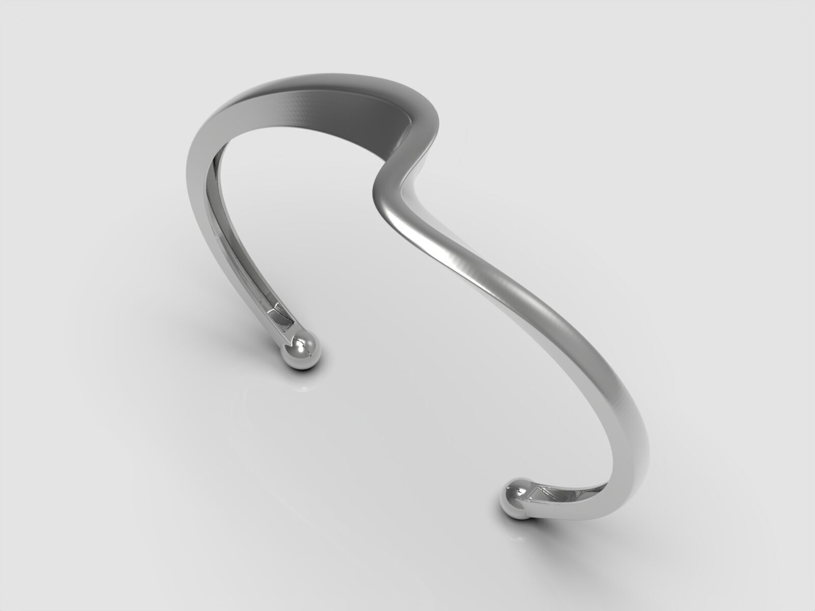 Screw bracelet 3D print model_2