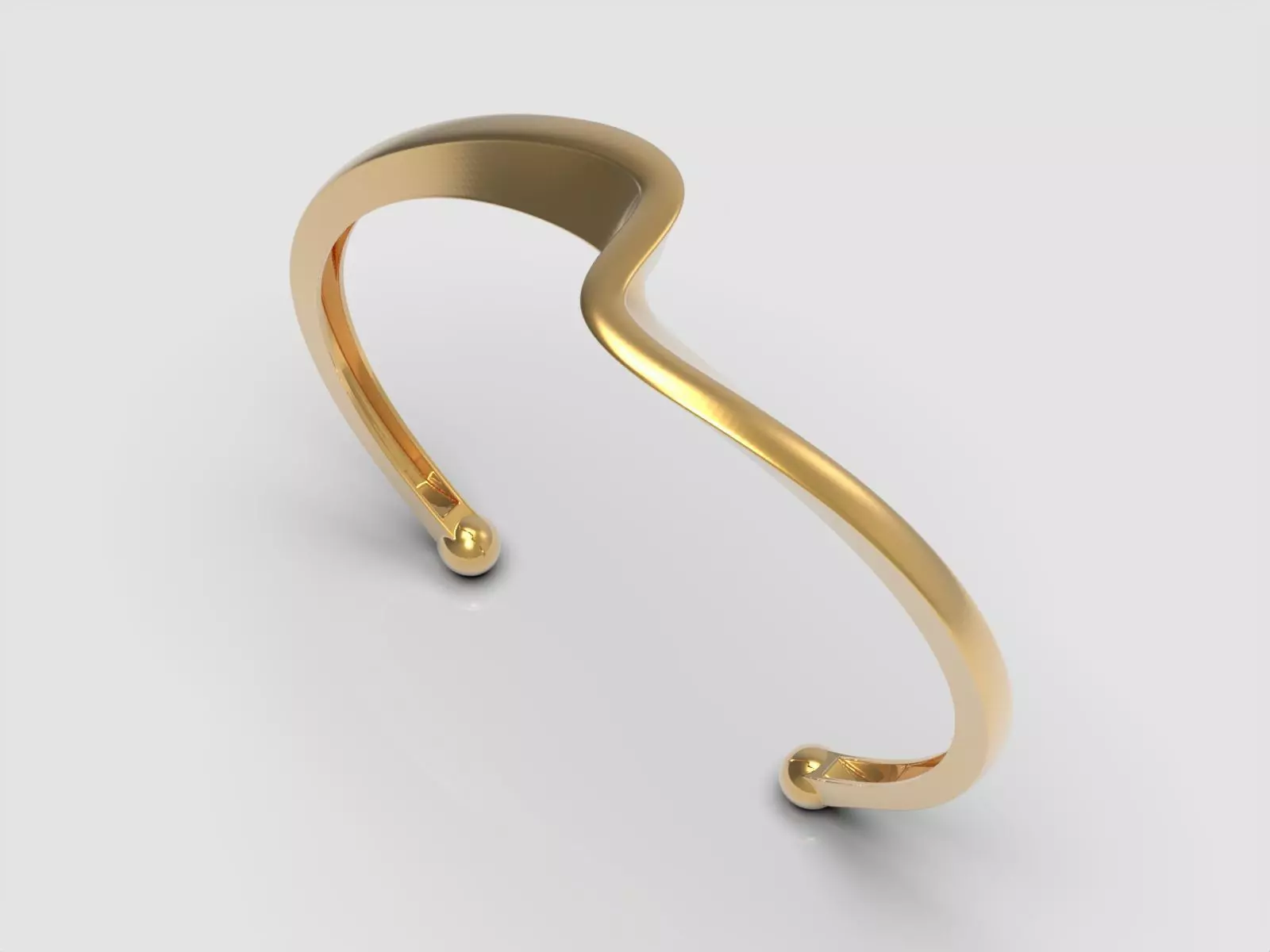 Screw bracelet 3D print model_0