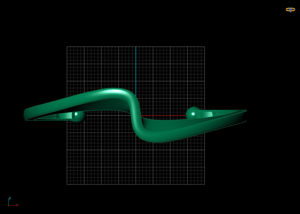 Screw bracelet 3D print model_5