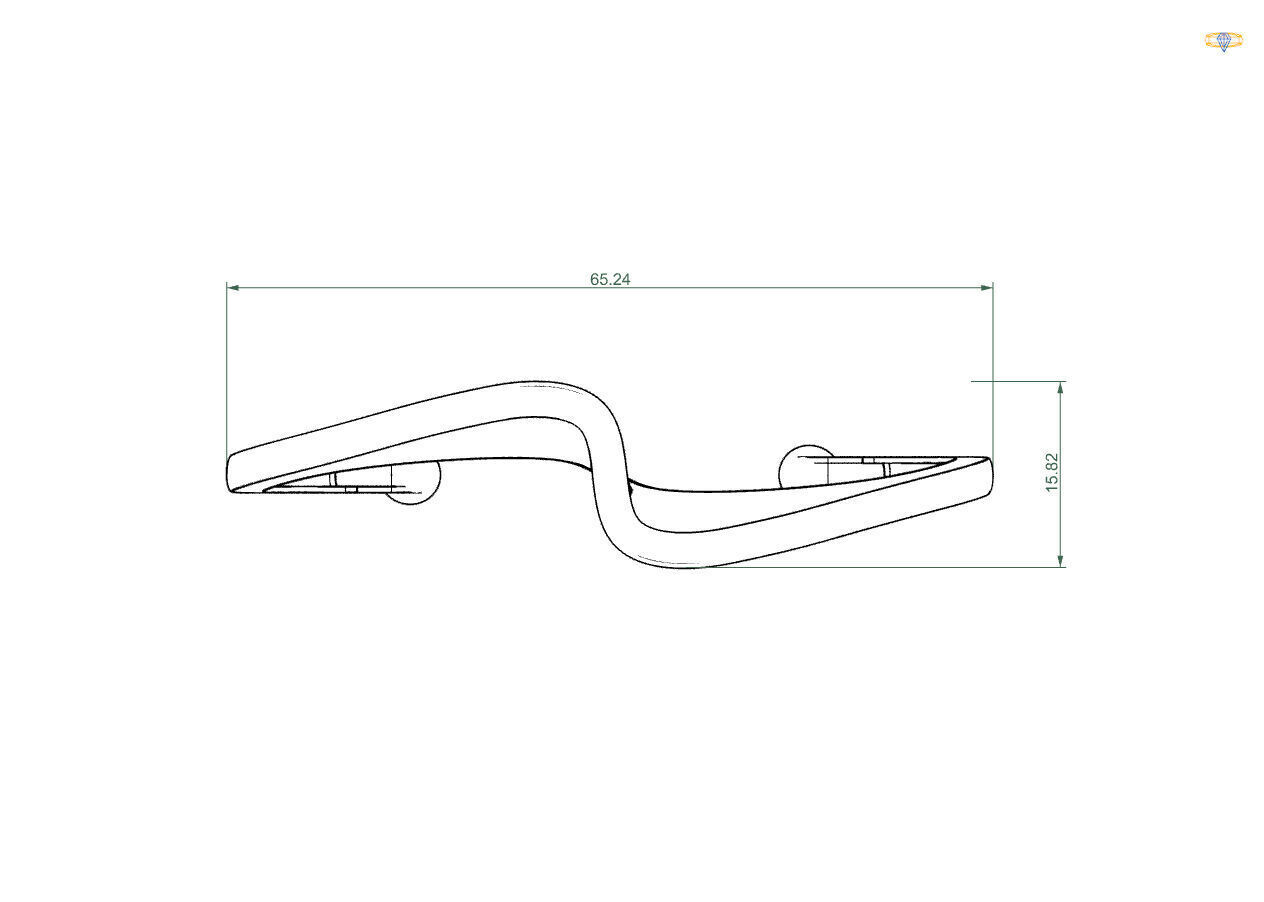 Screw bracelet 3D print model_10