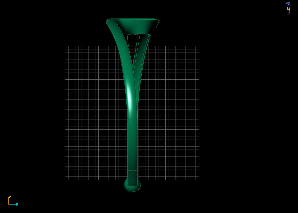 Screw bracelet 3D print model_8