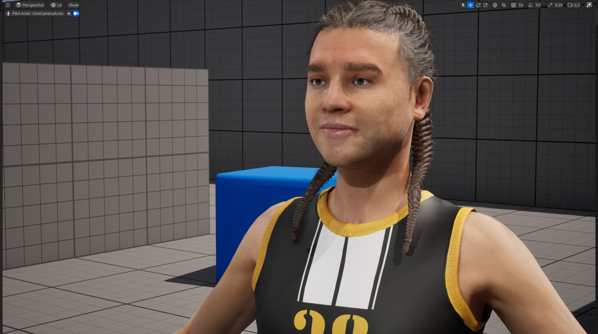 Athlete Realistic Basketball Player Male Character Low-poly 3D model_20
